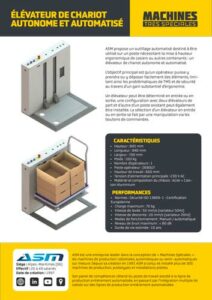 Brochure Elevateur de Chariot autonome